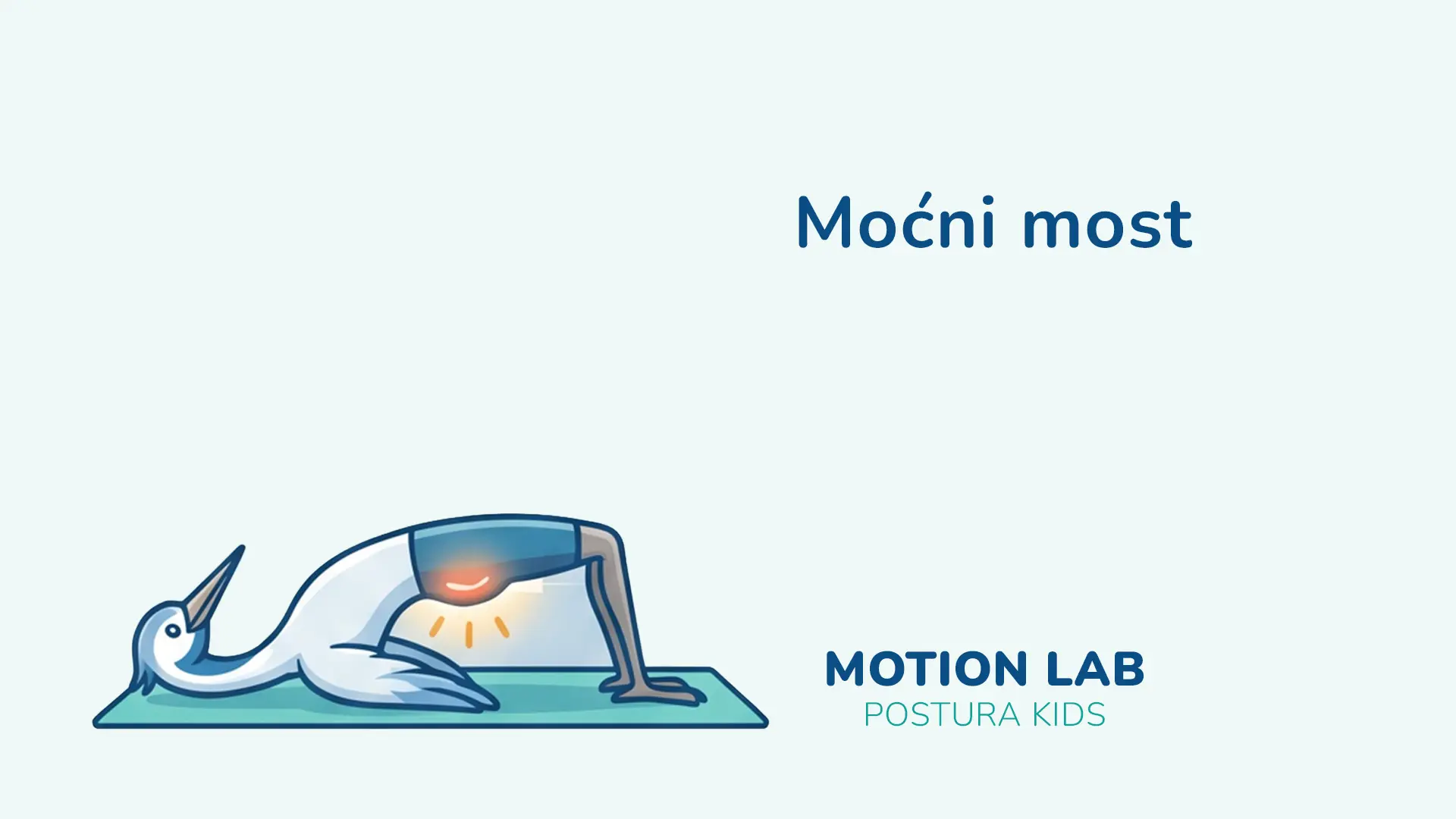 Postura Kids vježba - most